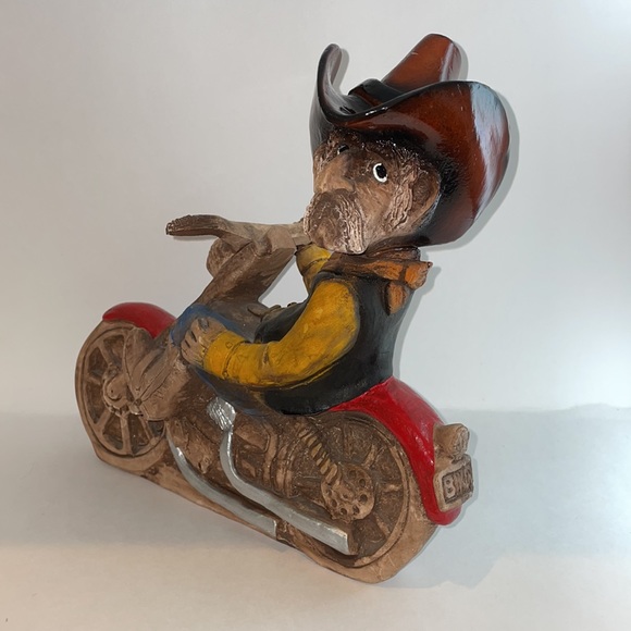 Shade Tree Creations Country Cowboy Biker Handcrafted Motorcycle Decor - Picture 4 of 14